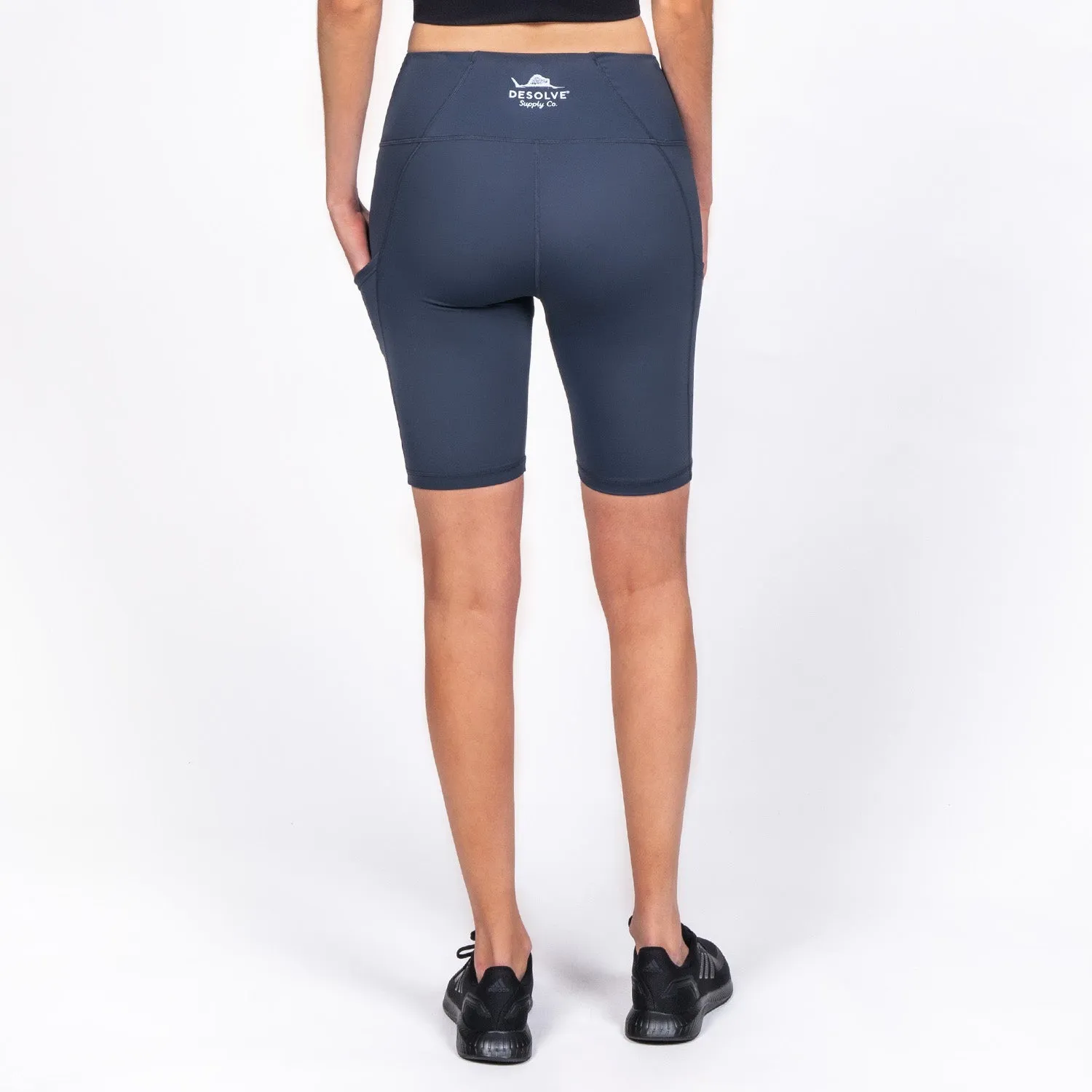 Wave Biker Shorts Womens