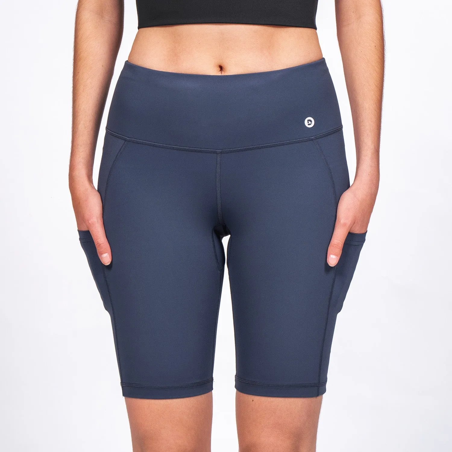 Wave Biker Shorts Womens