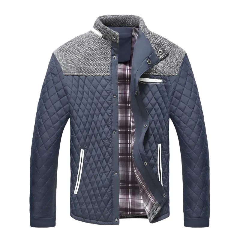 West Louis™ Warm Diamond Design Windproof Jacket