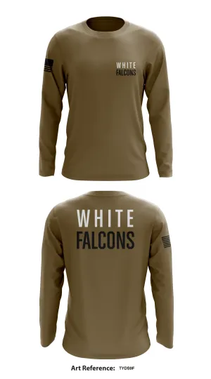 White falcons  Store 1 Core Men's LS Performance Tee - TYDS9f