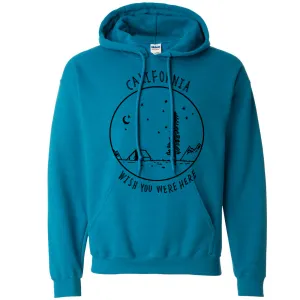 Wish You Were Here Black Print Sweatshirt Hoodie