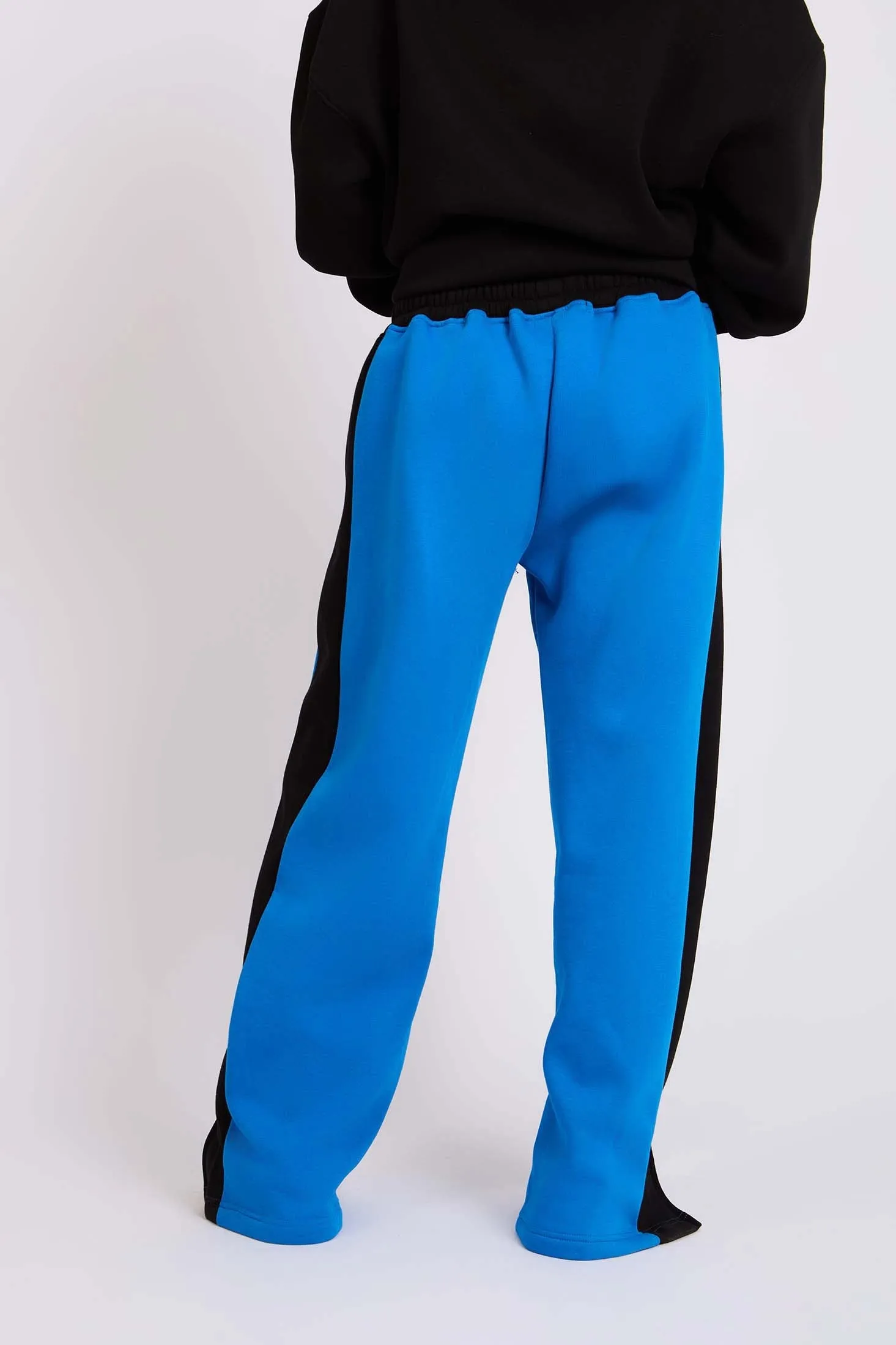Women Sweat Pant Wide Leg Blue