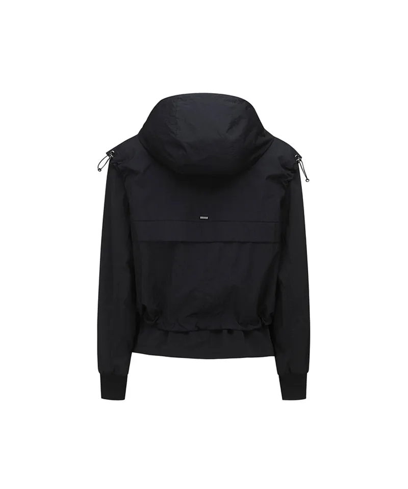 Women's Detachable MA-1 Jacket - Black