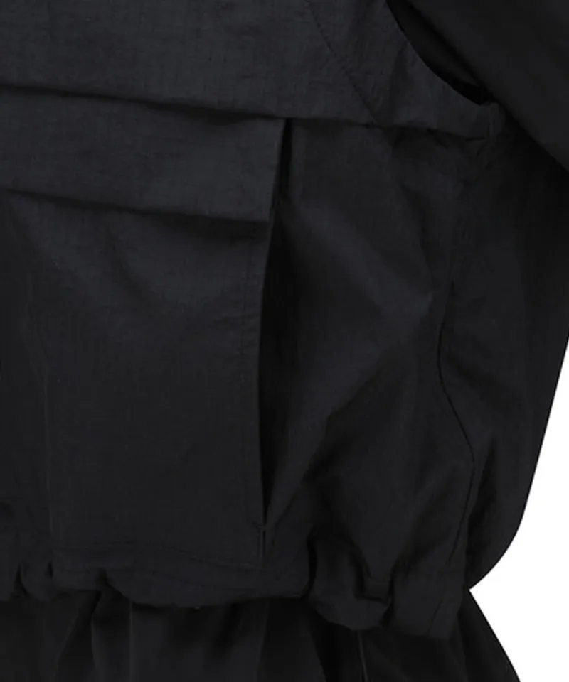 Women's Detachable MA-1 Jacket - Black