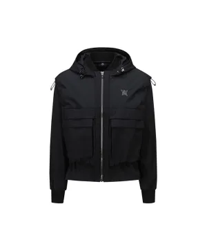 Women's Detachable MA-1 Jacket - Black