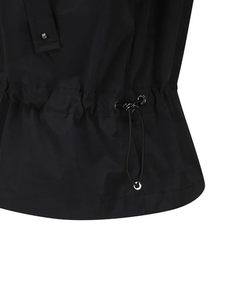 Women's Detachable MA-1 Jacket - Black