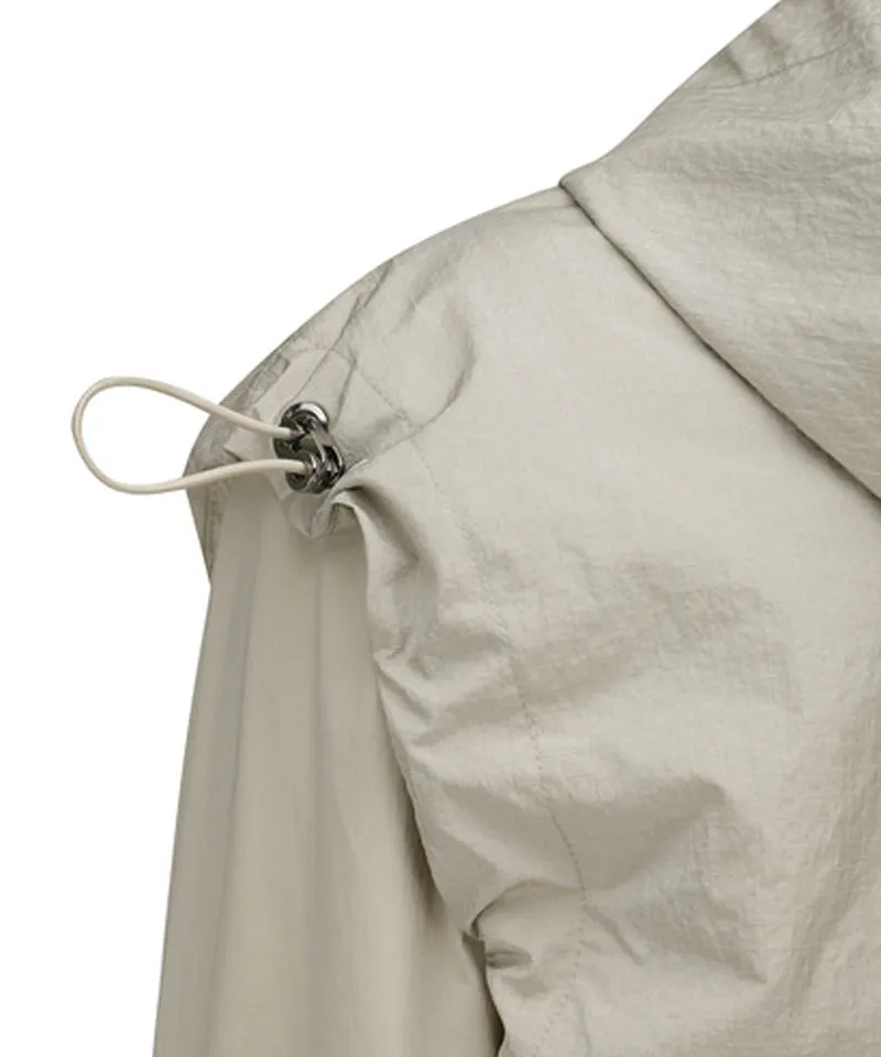 Women's Detachable MA-1 Jacket - Light Beige