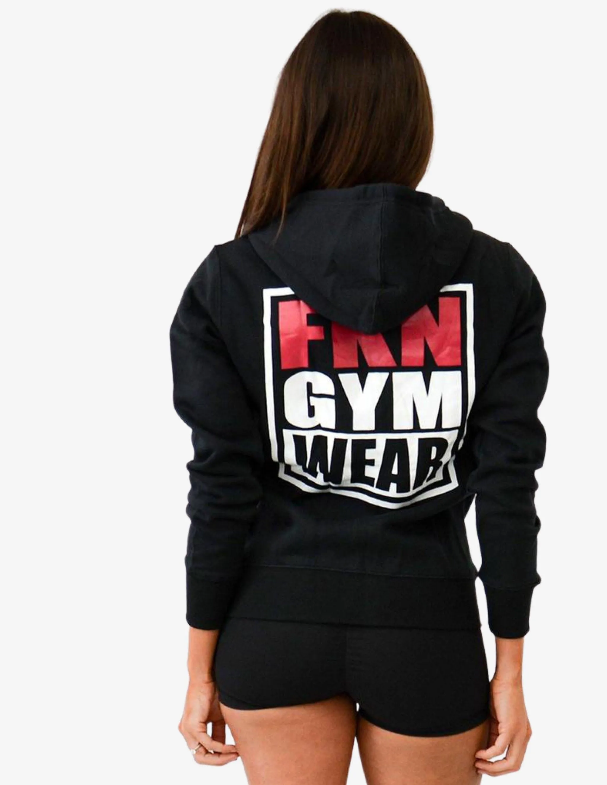Women's Gym Hoodie | Zip-Up | Black