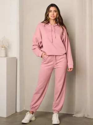 WOMEN'S LONG SLEEVE HOODED SWEATER AND JOGGER PANTS SET
