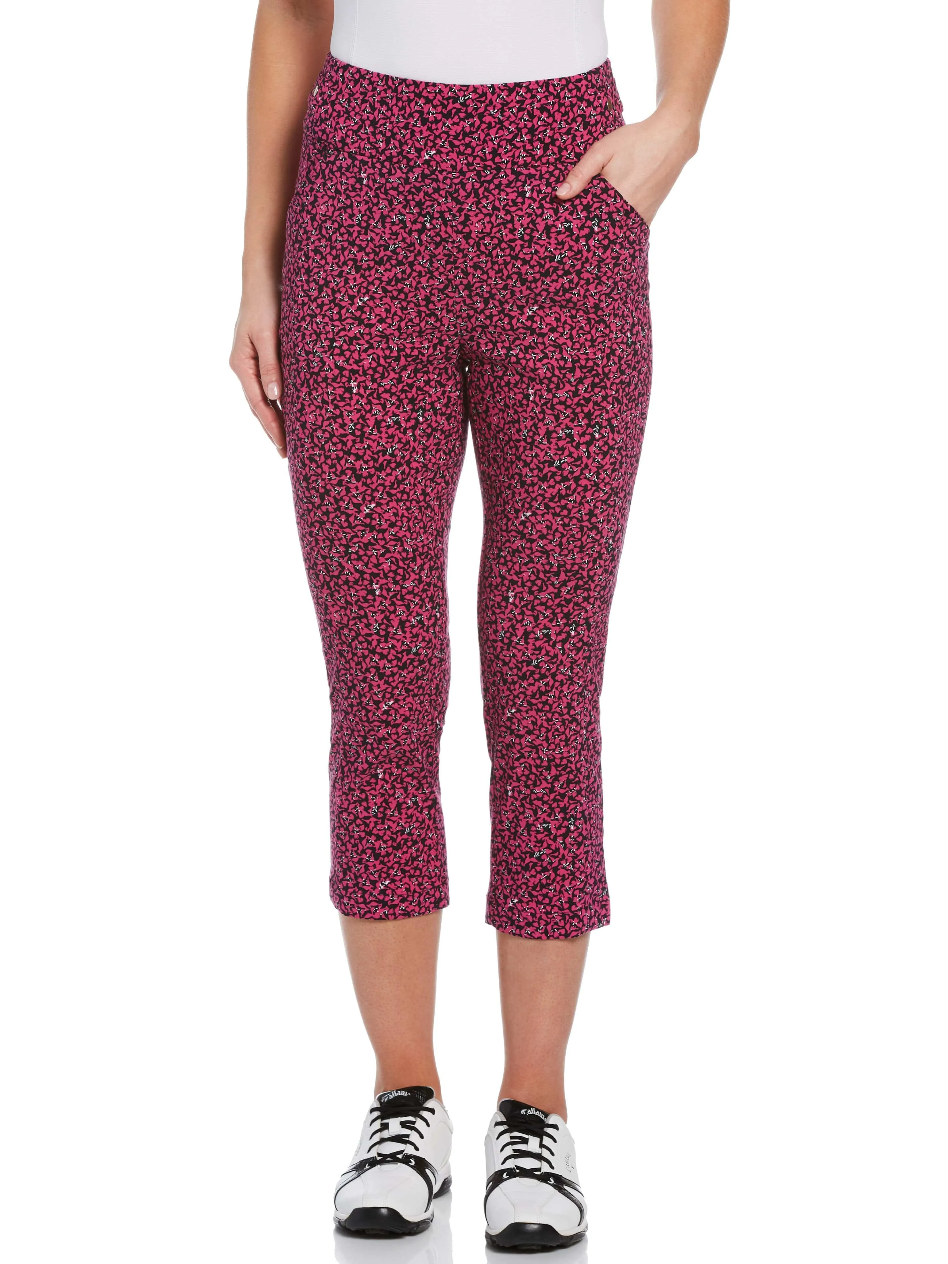 Womens TrueSculpt™ Mini Allover Floral Print Capri Pant