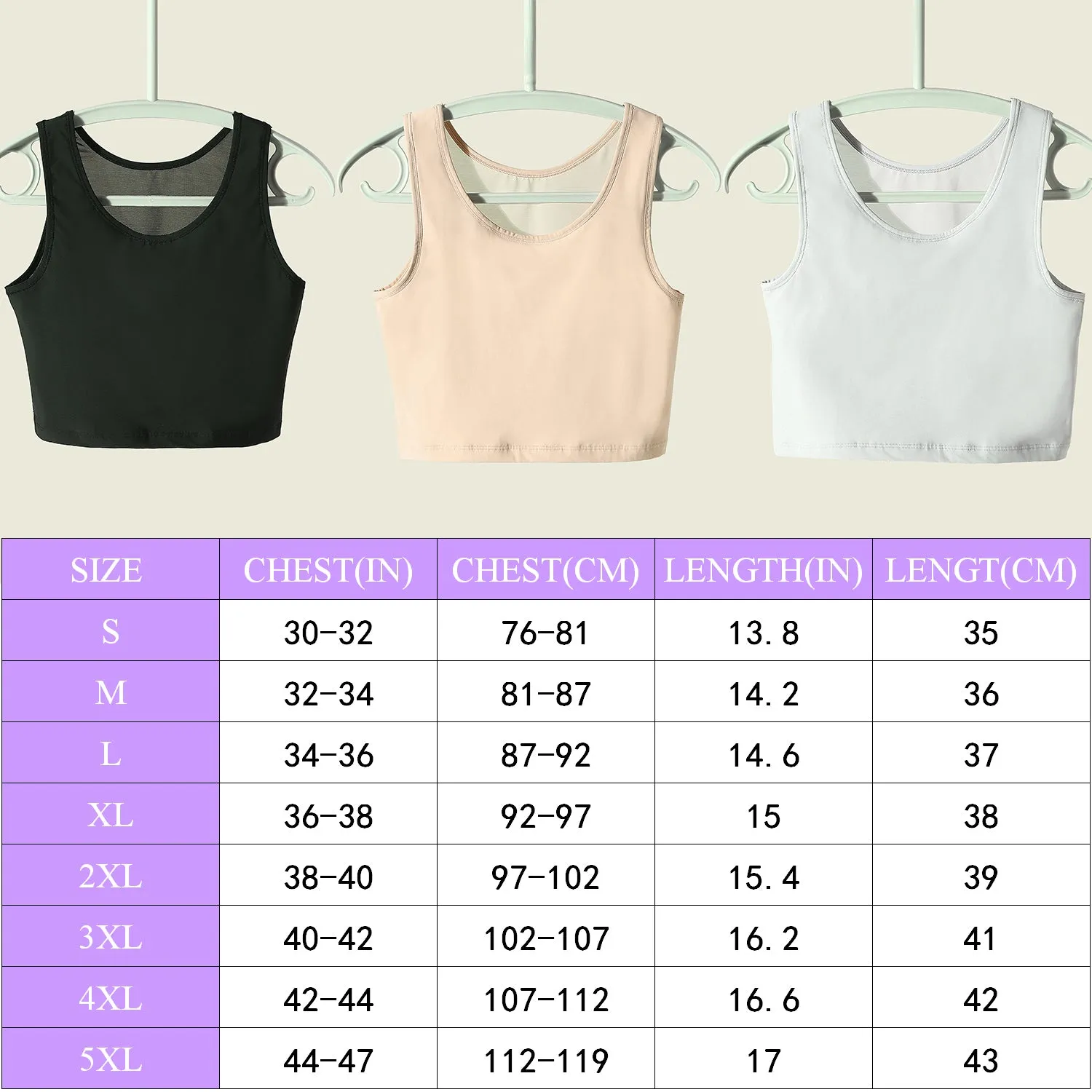 XUJI Half Pullover Chest Binder Compression Bra - XUJI Srore