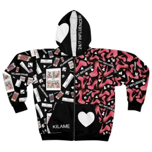 Zip Hoodie Follow '24/7 Influencer'